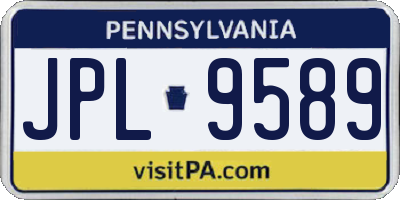 PA license plate JPL9589