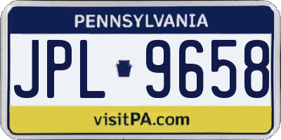 PA license plate JPL9658