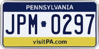 PA license plate JPM0297