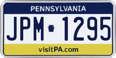 PA license plate JPM1295