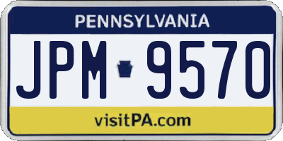 PA license plate JPM9570