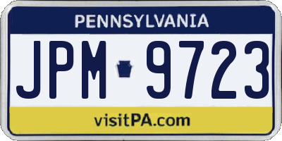 PA license plate JPM9723