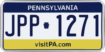 PA license plate JPP1271
