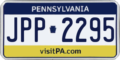 PA license plate JPP2295