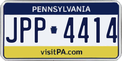 PA license plate JPP4414