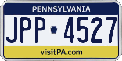 PA license plate JPP4527
