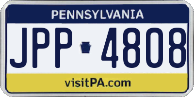 PA license plate JPP4808