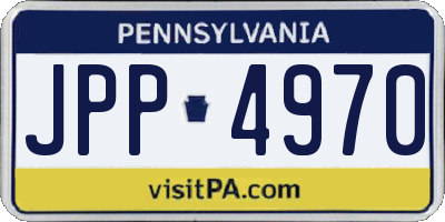 PA license plate JPP4970