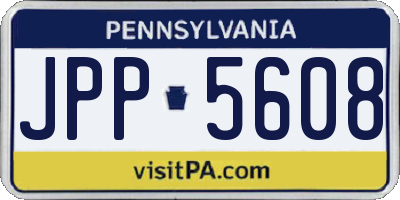 PA license plate JPP5608
