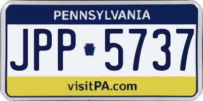 PA license plate JPP5737