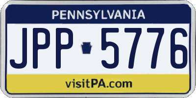 PA license plate JPP5776