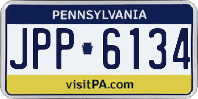 PA license plate JPP6134