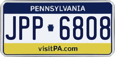 PA license plate JPP6808