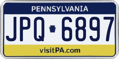 PA license plate JPQ6897