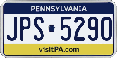PA license plate JPS5290