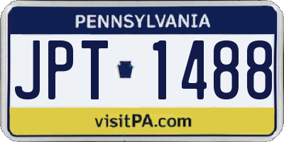 PA license plate JPT1488