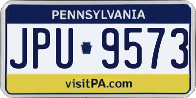 PA license plate JPU9573