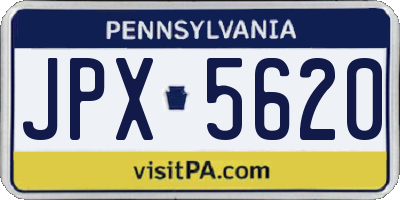 PA license plate JPX5620