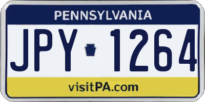 PA license plate JPY1264