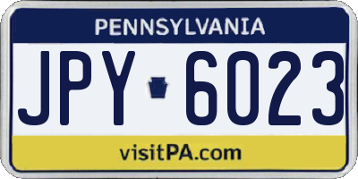 PA license plate JPY6023