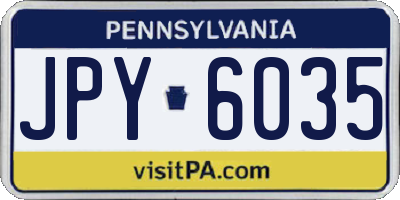 PA license plate JPY6035