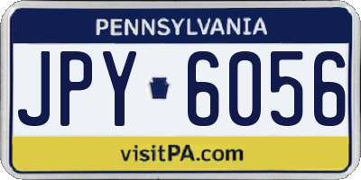 PA license plate JPY6056