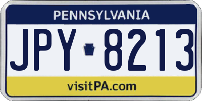 PA license plate JPY8213