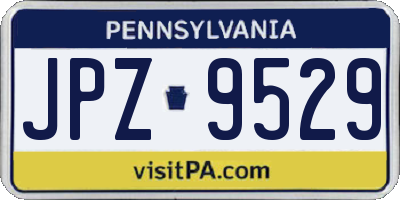 PA license plate JPZ9529