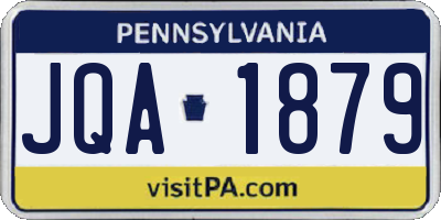 PA license plate JQA1879