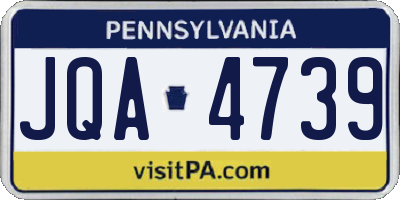 PA license plate JQA4739