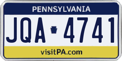 PA license plate JQA4741