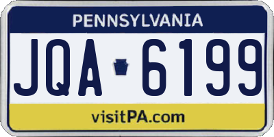 PA license plate JQA6199