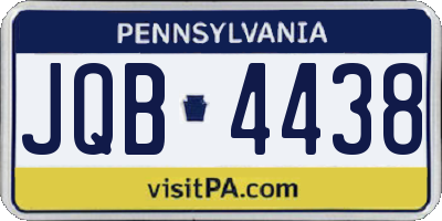 PA license plate JQB4438