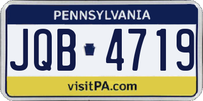 PA license plate JQB4719