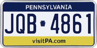 PA license plate JQB4861