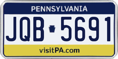 PA license plate JQB5691