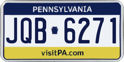 PA license plate JQB6271