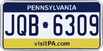 PA license plate JQB6309