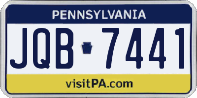 PA license plate JQB7441