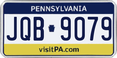 PA license plate JQB9079