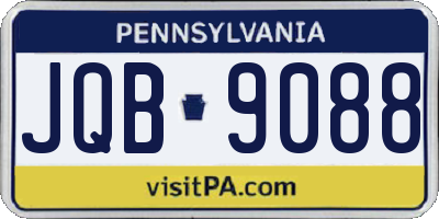 PA license plate JQB9088