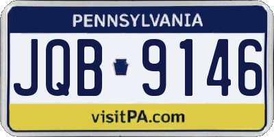 PA license plate JQB9146