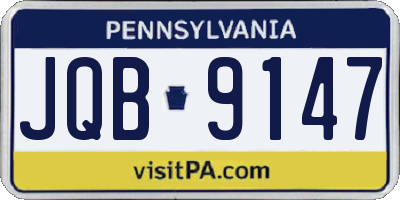 PA license plate JQB9147