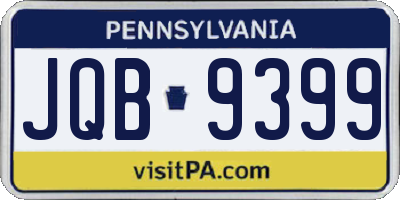 PA license plate JQB9399