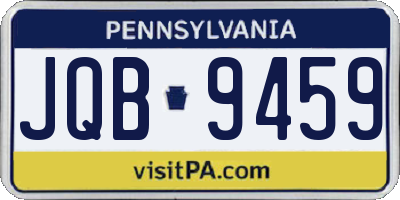 PA license plate JQB9459