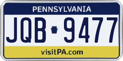 PA license plate JQB9477
