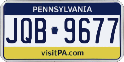 PA license plate JQB9677