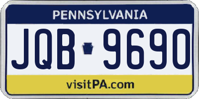PA license plate JQB9690