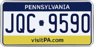 PA license plate JQC9590