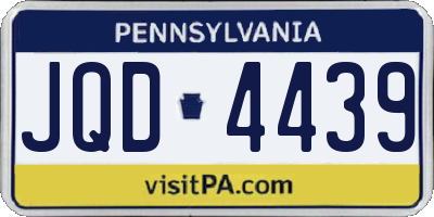 PA license plate JQD4439